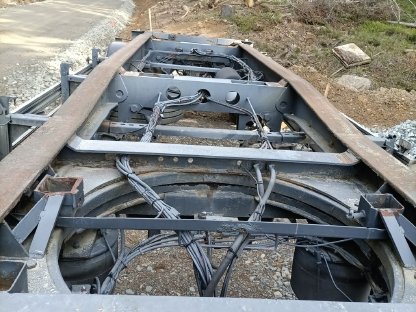 Bild 2:Abrollcontainer Anhänger Fliegl Tieflader