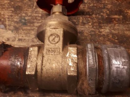 Absperrschieber Messing 2" Zoll