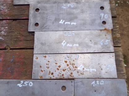 Bild 8:Blechreste 2, 3, 4, 5, 6 mm