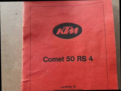 KTM - Typenschein, Comet 50 RS 4, Papiere
