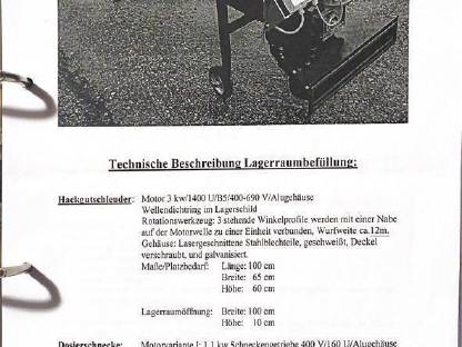 Lagerraumbefüllung für Hackschnitzelanlage