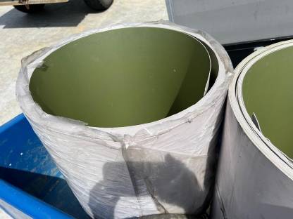 Bild 6:Alu-Verbund 2 mm Rollen 1 m x ~30 m ~160 kg/Rolle Neuwertig