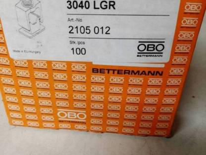 OBO Bettermann Elektro Schellen 3040 LGR 2037