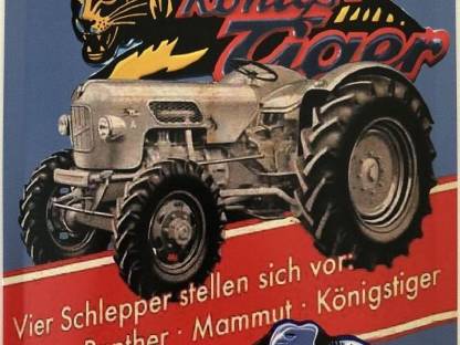 Bild 3:4 Blechschilder 30 x 20 cm Eicher Traktoren