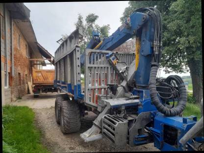 Rückewagen Binderberger RW 16 mit Messerkran 10m