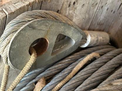 Bild 3:Stahlseil, Tragseil 24 mm Fatzer mit Datenkabel, neuwertig