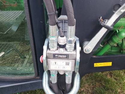 Bild 3:John Deere 5055E mit Hauer Frontlader VX 50 U, 750 Bstd.