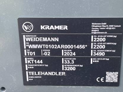Bild 5:Kramer KT 144 Teleskoplader