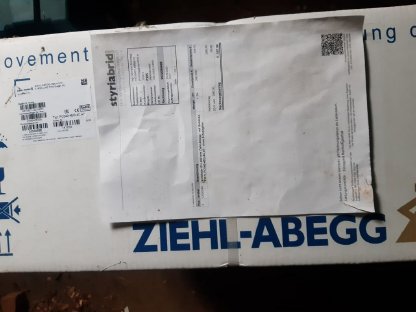 Original Verpackter Wandventilator Ziehl-Abegg