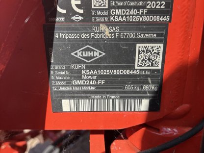 Kuhn GMD 240-FF