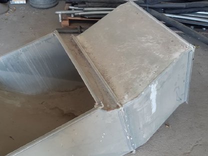 Bild 4:Absauganlage mit Heizregister