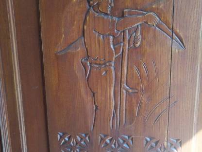 Bild 2:Verkaufe geschnitzte Holzhaustür