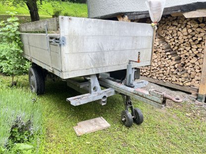Traktoranhänger Bordwände und Boden aus Alu Einachser