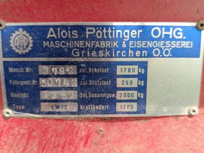 Bild 5:Ladewagen Pöttinger Kadett