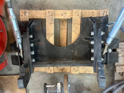 Bild 2:Kommunalplatte Größe 3 Stemplinger Fronthydraulik Steyr Case