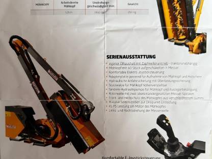 Neuwertiger Hydrac Böschungsmäher BM-61, Bj. 2020