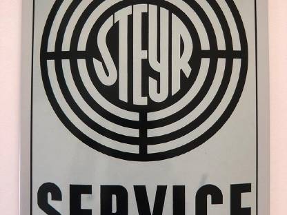 Blechschild 30 x 20 cm Steyr Service