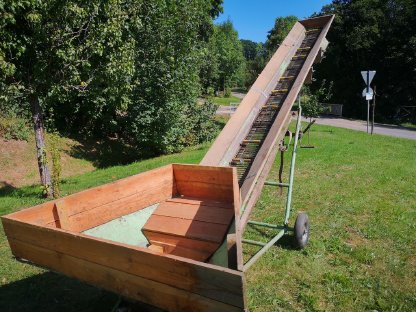 Bild 3:Gliederkettenförderband 5 m voll funktionsfähig