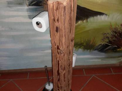 Bild 4:WC-Set, NEU WC-Ständer aus Altholz, WC-Garnitur