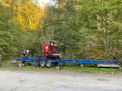 Bild 6:Sägewerk/mobile Blockbandsäge