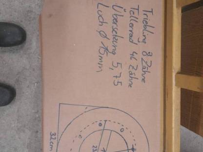 Bild 3:Suche Tellerrad und Triebling