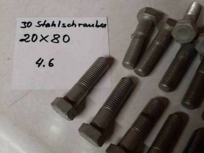 Bild 2:Schrauben 20 x 80, 20 x 70