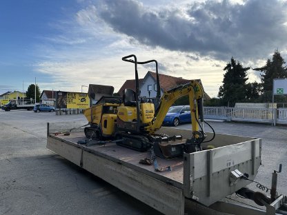 Bild 3:Bagger und Waldarbeiten