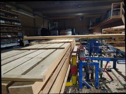 Bild 4:Vollfunktionsfähige Keilzinkanlage