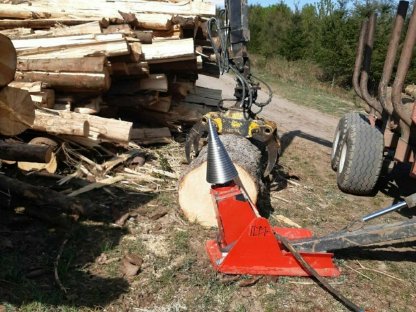 Kegelspalter mit Konsole für Rückewagen 800-1.100 cm