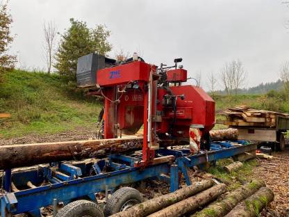 Bild 4:Sägewerk/mobile Blockbandsäge