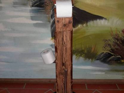 WC-Set, NEU WC-Ständer aus Altholz, WC-Garnitur