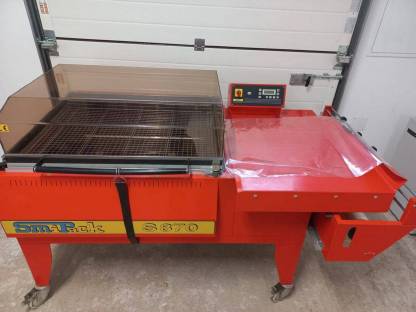 Bild 4:Folienschrumpfmaschine, Verpackungsmaschine, Einschweißgerät Smipack S870