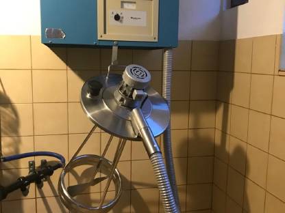 Bild 3:Rohrmelkanlage Alfa-Laval