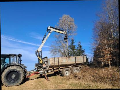 Bild 3:Forstkran Kesla 305T, kein Rückewagen