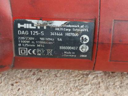 Bild 2:Winkelschleifer Hilti DAG 125-S