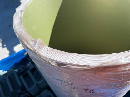 Bild 4:Alu-Verbund 2 mm Rollen 1 m x ~30 m ~160 kg/Rolle Neuwertig