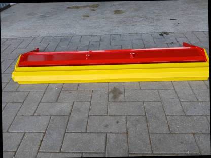 Bild 6:Pickupblech mit Beschleuniger/Andrückwalze Pöttinger