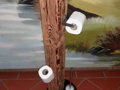 Bild 3:WC-Set, NEU WC-Ständer aus Altholz, WC-Garnitur
