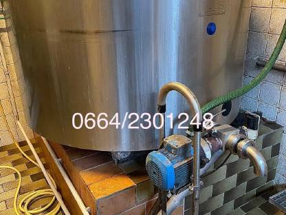 Milchtank 800l+Kühlung+Waschautomat