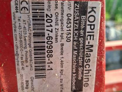 Bild 3:Palettengabel Hydrac Euro