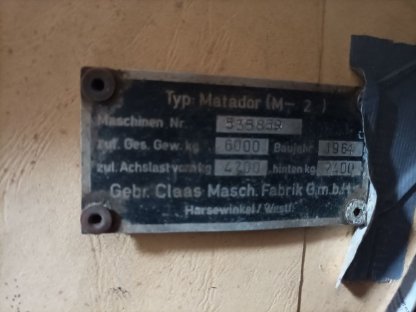 Bild 6:Mähdrescher Claas Matador Gigant