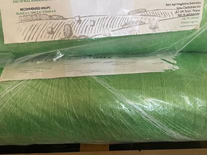 Bild 2:Rundballennetz und Wickelfolie