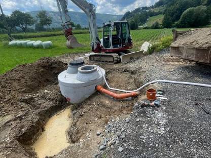Bild 3:Baggerarbeiten mit Baggern von 1,5 t bis 22 t