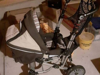 Bild 4:2 Kinderwagen mit Zubehör, Babywelt Booster GT4, Hartan Topline S