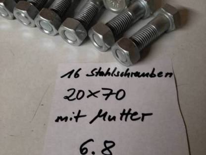 Bild 5:Schrauben 20 x 80, 20 x 70