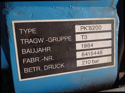 Palfinger PK 8200 Kran