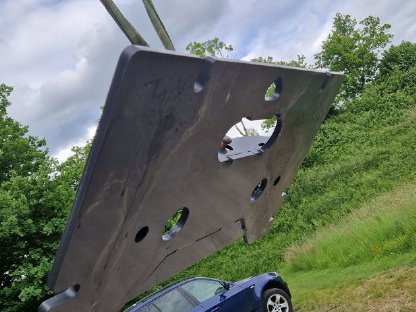 Bild 3:Anbauplatte Schneepflugplatte Kommunalplatte Steyr Schnellwechsler