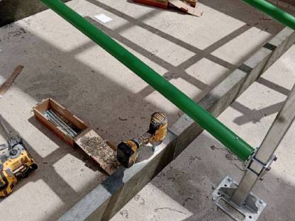 Bild 7:Kunststoff-Bugschwelle Kotschwelle Recyclingmaterial