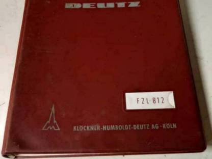 Deutz Ersatzteilliste 812