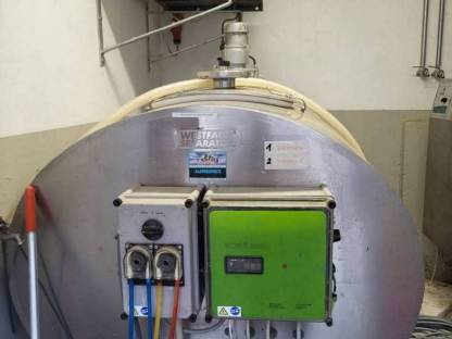 Milchtank 1.200 l, selbstreinigend, kühlt ab 100 l